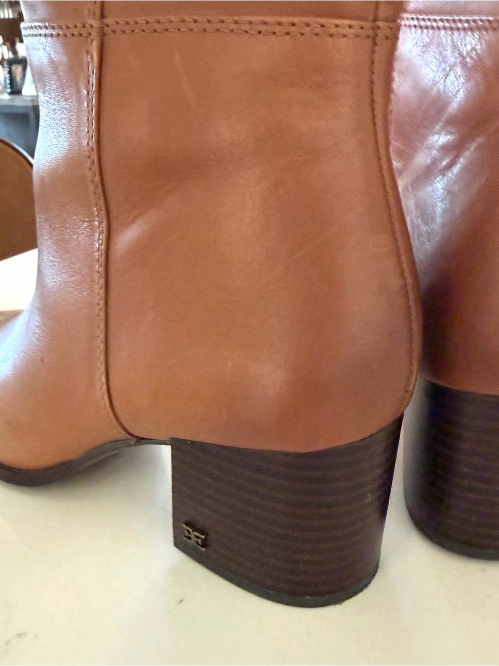 Sam Edelman Kerby Women's Knee-High Leather Boot in Tan - Picture 8 of 8